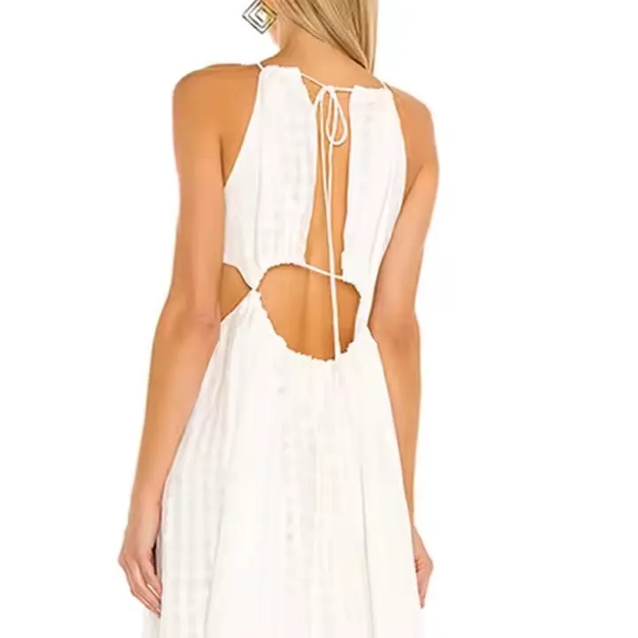 Customized Fashion Wholesale Ladies Girls Boho Maxi Dresses Elegant Women Sleeveless Casual Dresses