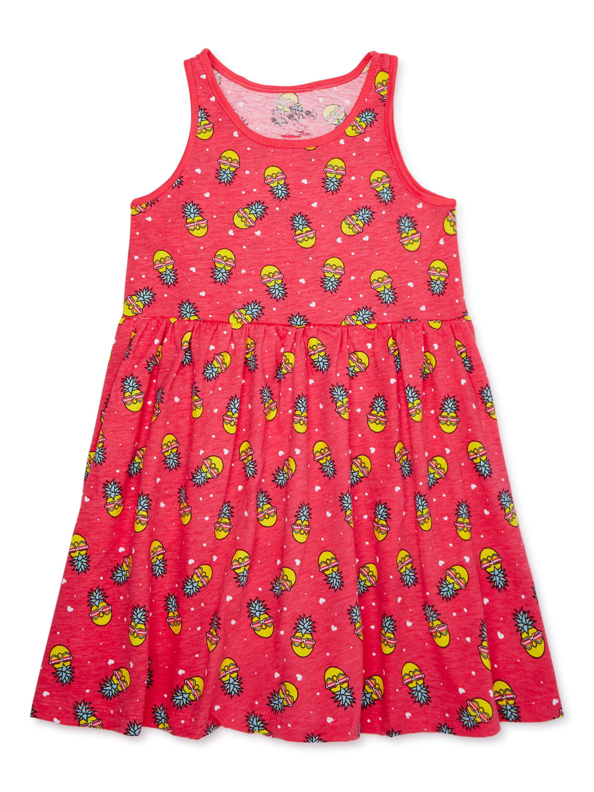 Wholesale Western OEM Girls 100% Cotton Satin Floral Print Layered Flare Breathable Sleeveless Eco-Friendly Summer Play Dress