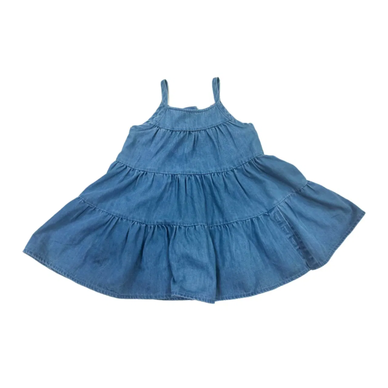 Girls' Loose Casual Denim Dress for Summer