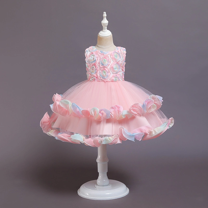 Latest Wholesale Child Girl Sleeveless Princess Party Dress