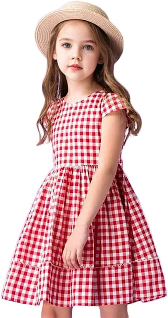 Customized Wholesale Toddler Little Girl Summer Dress Sleeveless Cotton Casual Flower Shirt Playwear Jumper Skirt Sundress