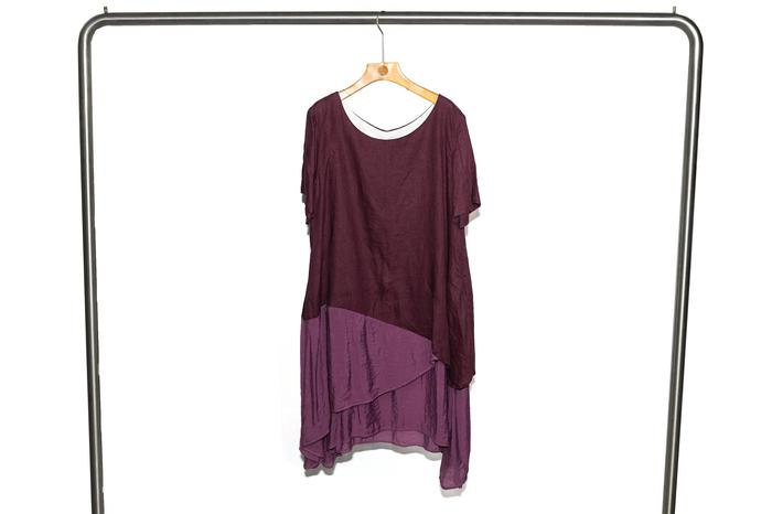 Short Sleeve Long Spleg Linen Average Size Lady Garments Girl's Clothing Women's Dress