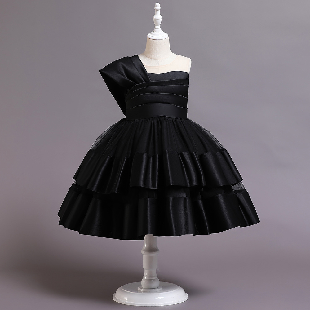 Girl Children Kids Elegant Off Shoulder Flower Princess Dress for Party Wedding Lace Dress Clothing 3~14 Years