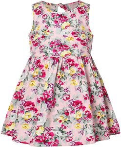 A# Girls Dress Kid Floral Sleeveless Sundress Summer Clothes for 2M-14 Years Halter Backless Spaghetti Strap Design
