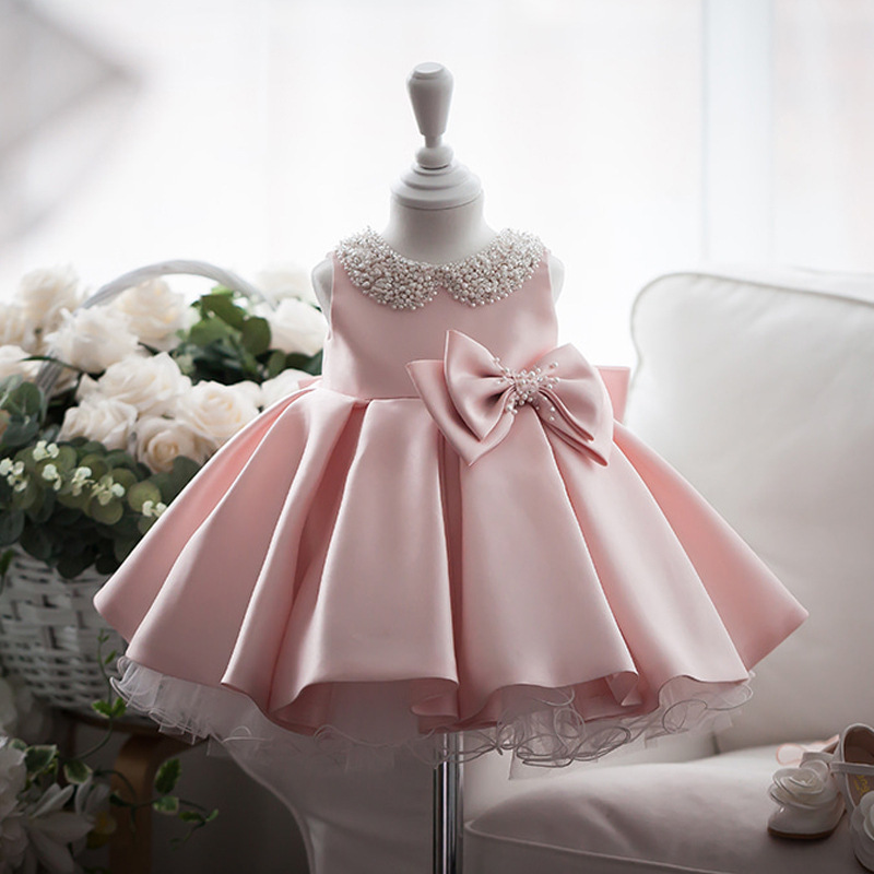 High Quality Beaded 1 Year Girl Birthday Dress
