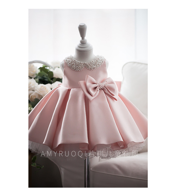 High Quality Beaded 1 Year Girl Birthday Dress