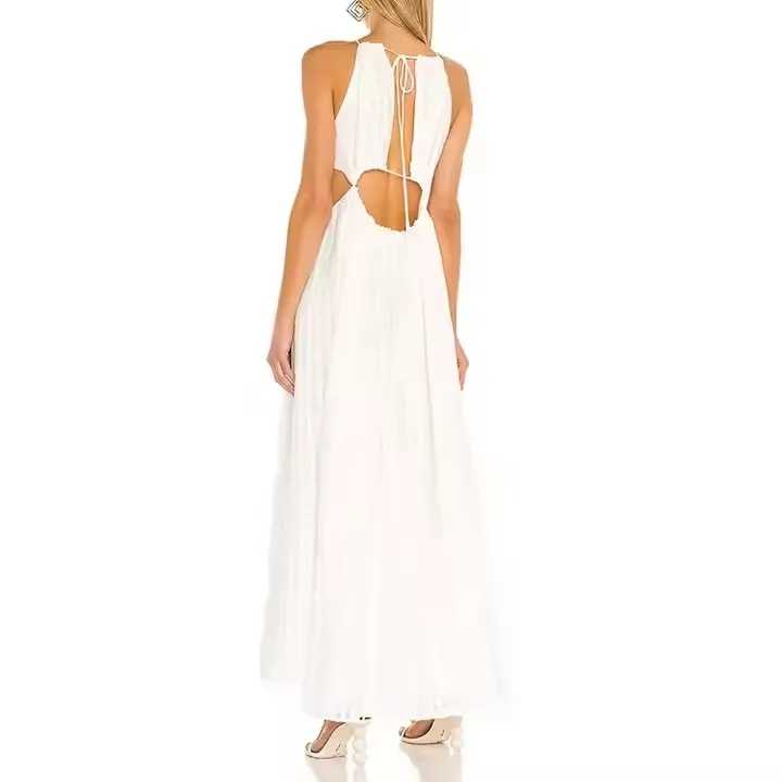 Customized Fashion Wholesale Ladies Girls Boho Maxi Dresses Elegant Women Sleeveless Casual Dresses