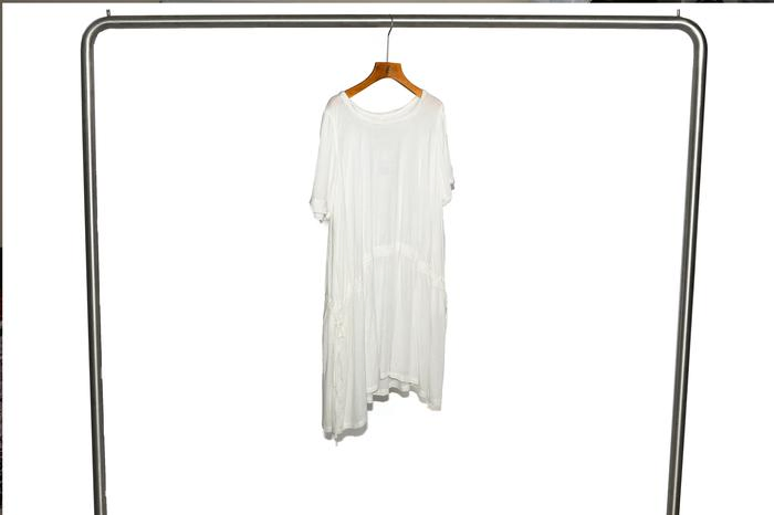 Short Sleeve Long Spleg Linen Average Size Lady Garments Girl's Clothing Women's Dress