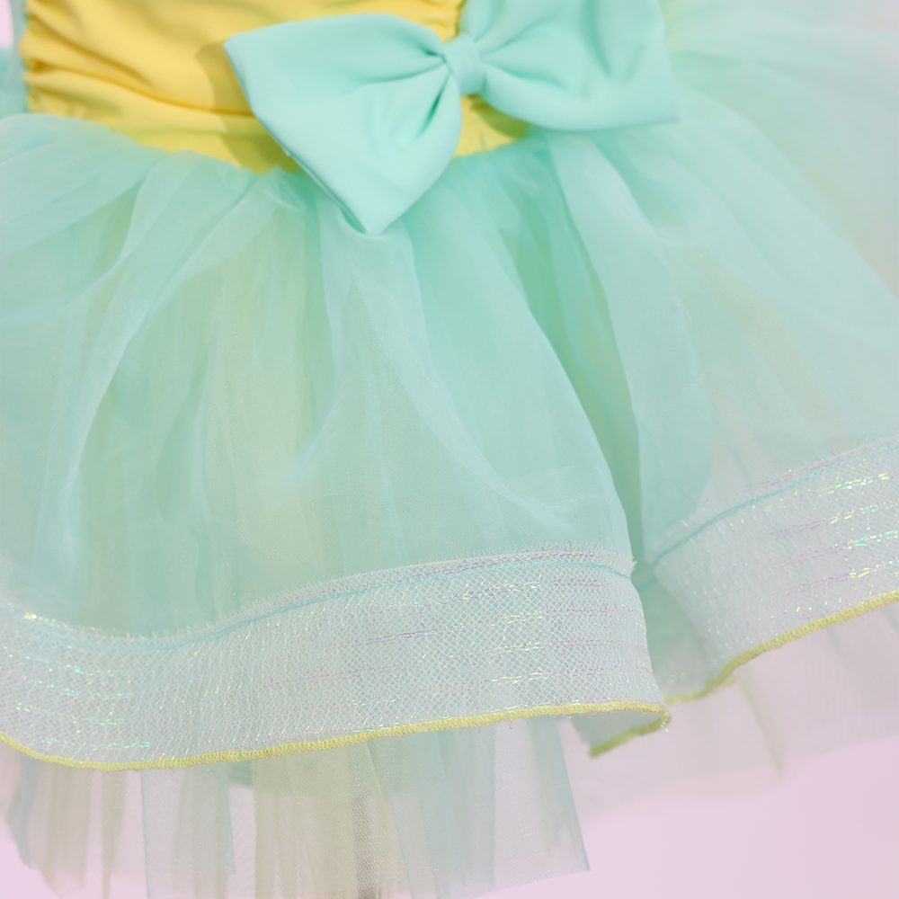 Girls Kids Dance Recital Costume Mint Green Sequin Ballet Tutu Dress Layered Tulle Stage Performance