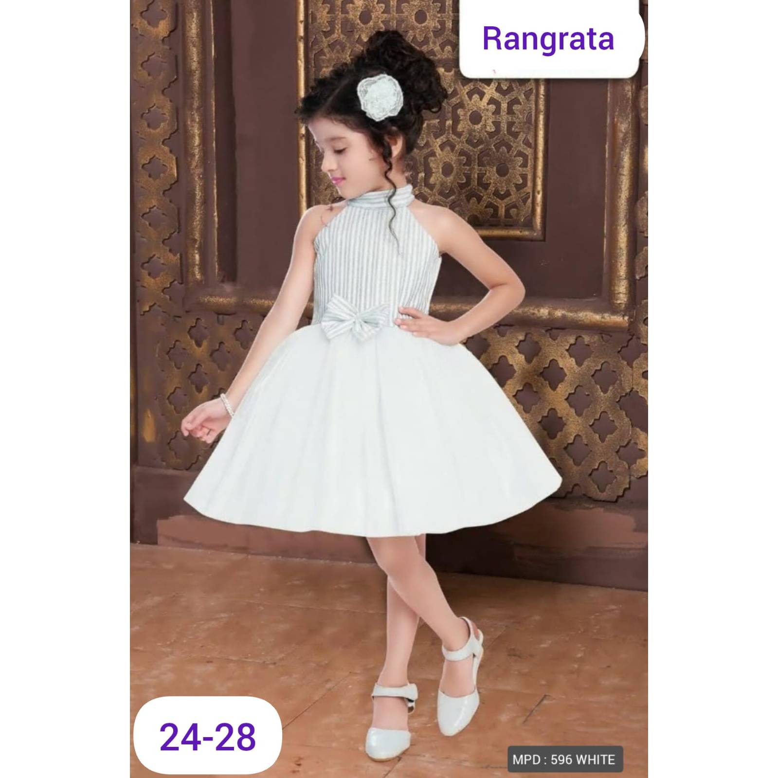 Hot Sale Kids Girls 3D Flower One-Shoulder Formal Birthday Party Dress With Detachable Rhinestone fancy Wedding dress