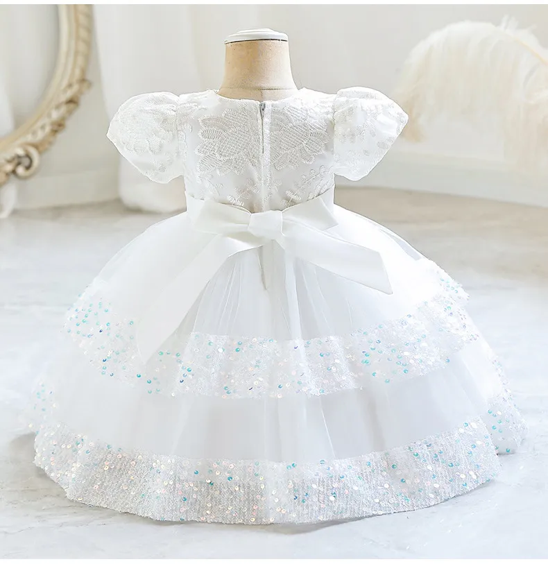Children's Baby Girls Princess Dress 1 Year Cake Dress Birthday Party Dresses