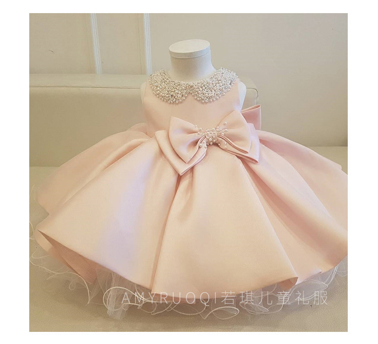 High Quality Beaded 1 Year Girl Birthday Dress