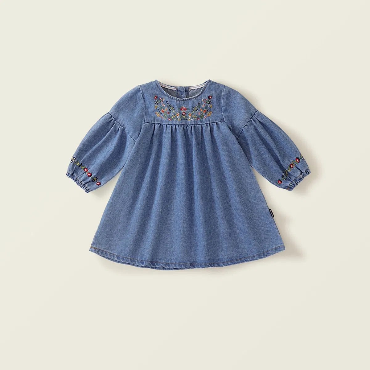 Fashion Custom Girls' Denim Dress Long Sleeve Fashion Dress