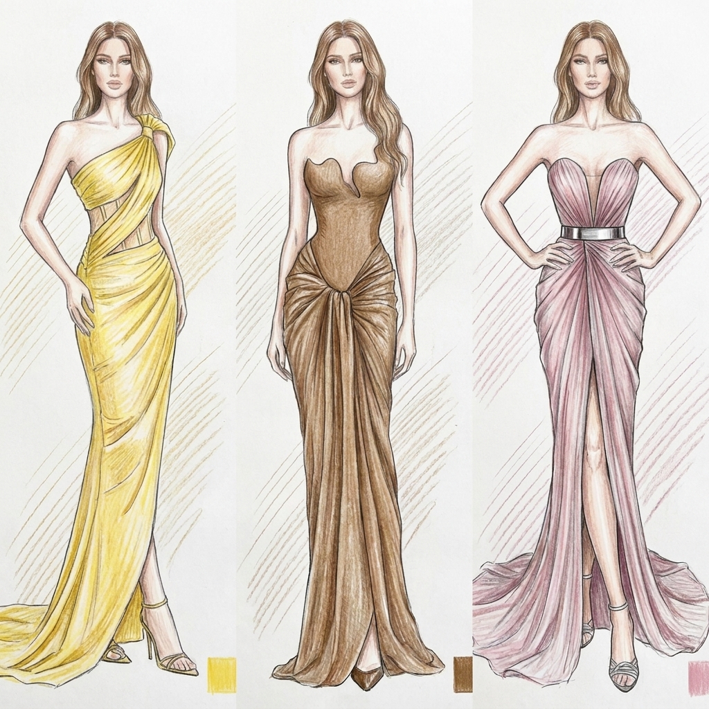 Women's Luxury Formal Mermaid Ball Gown Dress Lace Satin Breathable Fabric Floor-Length Formal Party Plain Dyed XS V-neck