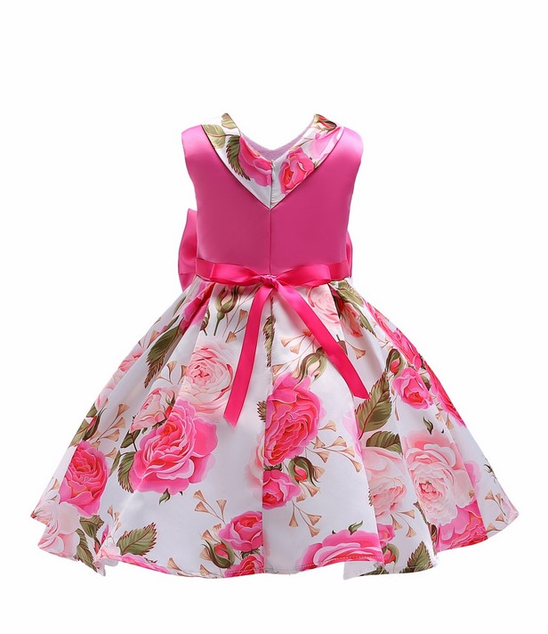 Popular Summer Girls Dress Beautiful Flower Dresses Clothes