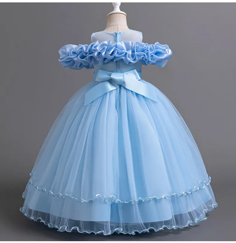 Girls High-End Princess Dress Flower Girl Birthday Party Tutu Skirt