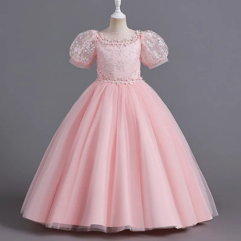 Girls Party Dresses for Weddings Children Ball Gown Frock Design Dress Kids Girls