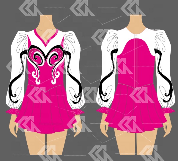 Glitter Morris Dance Uniform Girls Kids Custom Girls Carnival Morris Dancing Dress Majorette Uniform