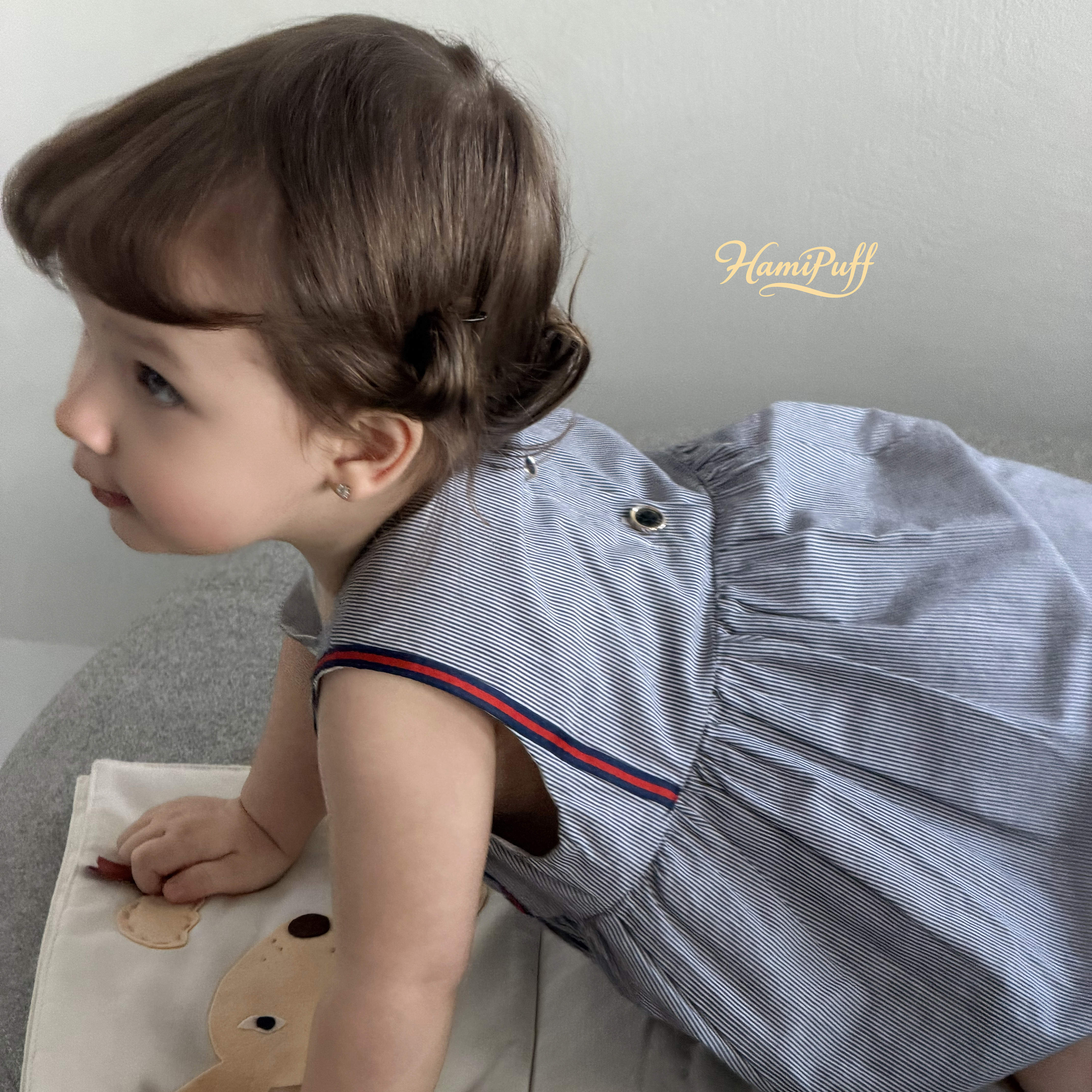 Soft Breathable 100% Cotton Girls Plaid Ruffles Knee-Length Baby Dress Casual Sleeveless Sundress for Summer Daily Wear &amp; Beach