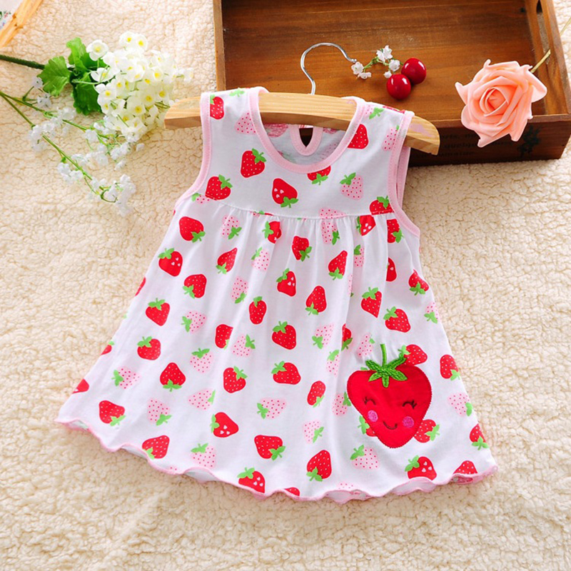 Hongbo 2026 Summer Luxury Smocked Baby First Birthday Girls Dresses 0-12 Months Sleeveless Cute Printed Babydresses