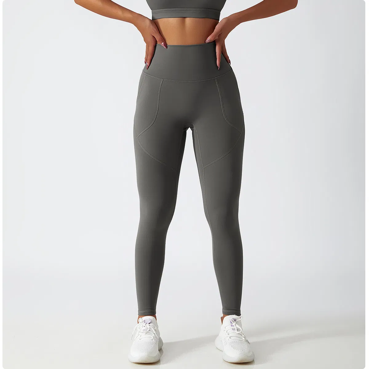 Mallas recicladas para mujeres, ajustadas, de cintura alta, pantalones de yoga, ropa de gimnasio, a prueba de sentadillas, compresión, entrenamiento, correr, atlético