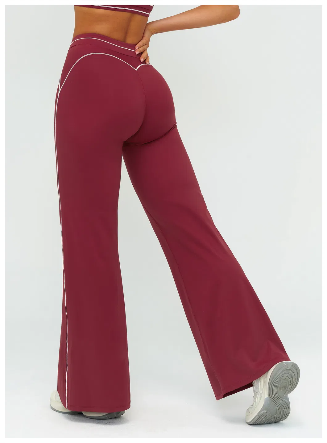 Presentación de pantalones de yoga