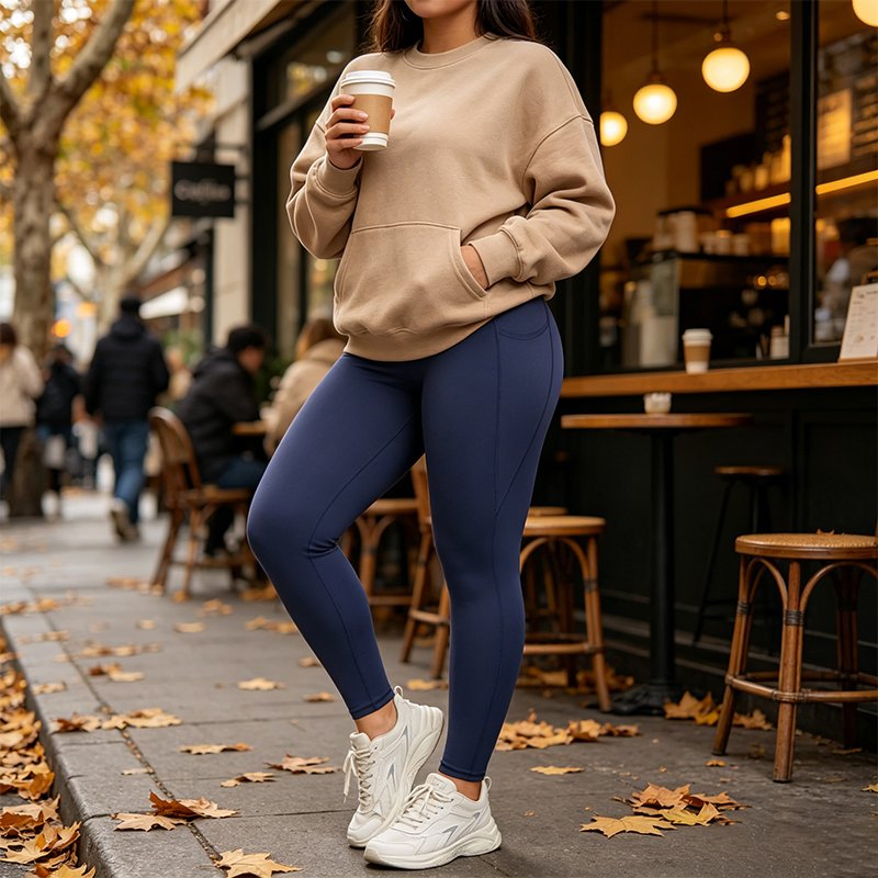 Pantalones de yoga de talla grande de cintura alta, control de abdomen, con bolsillo, levantamiento de glúteos, banda sin costuras, secado rápido, elásticos y opacos, colores para gimnasio, yoga y uso diario