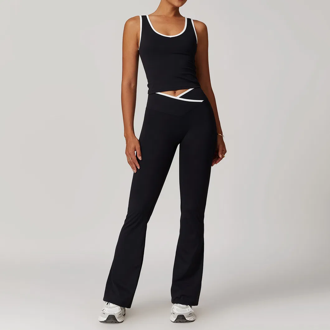 Leggings cortos de ejercicio de cintura alta con logo personalizado para deportes y yoga de mujer