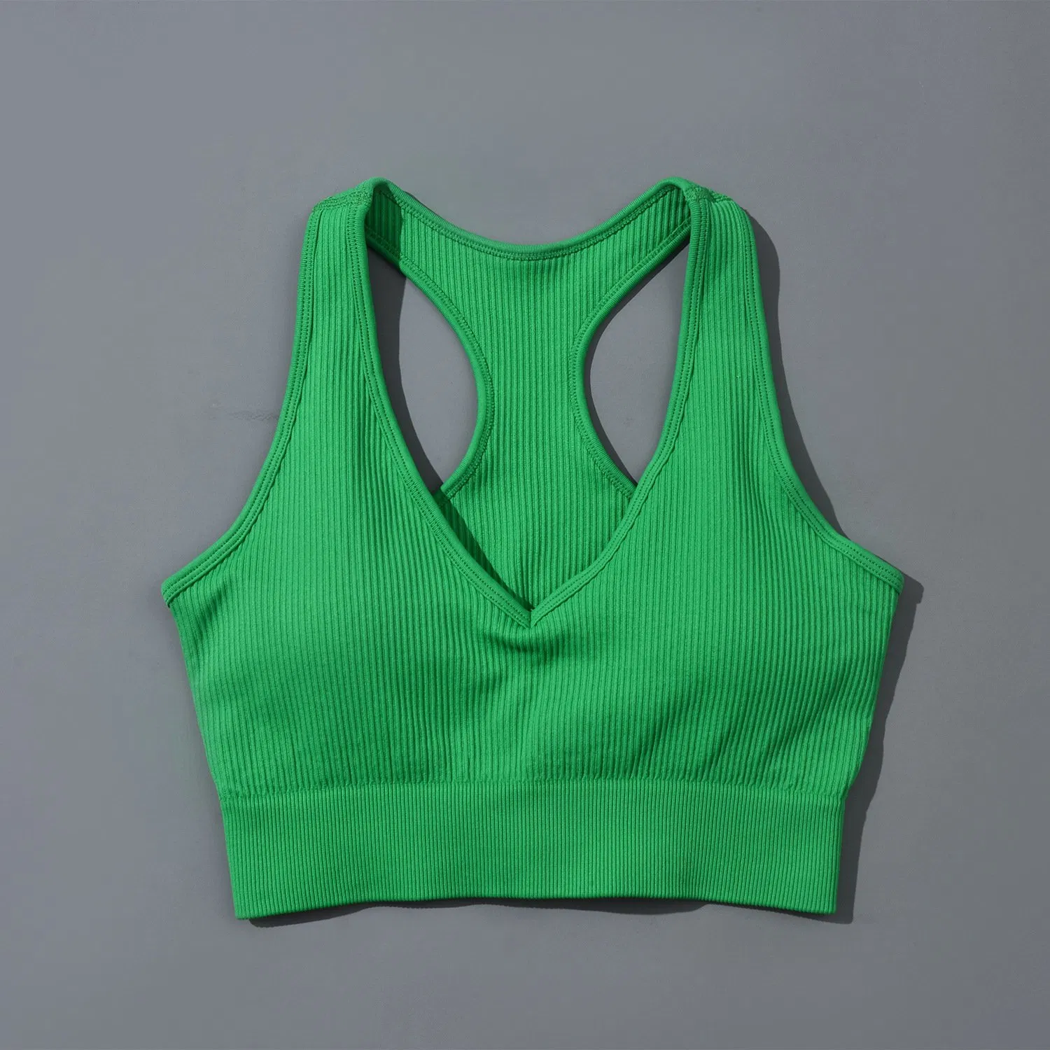 Buena calidad, grueso y fuerte tirante de hombro, sujetador de fitness con leggings de cintura alta a juego