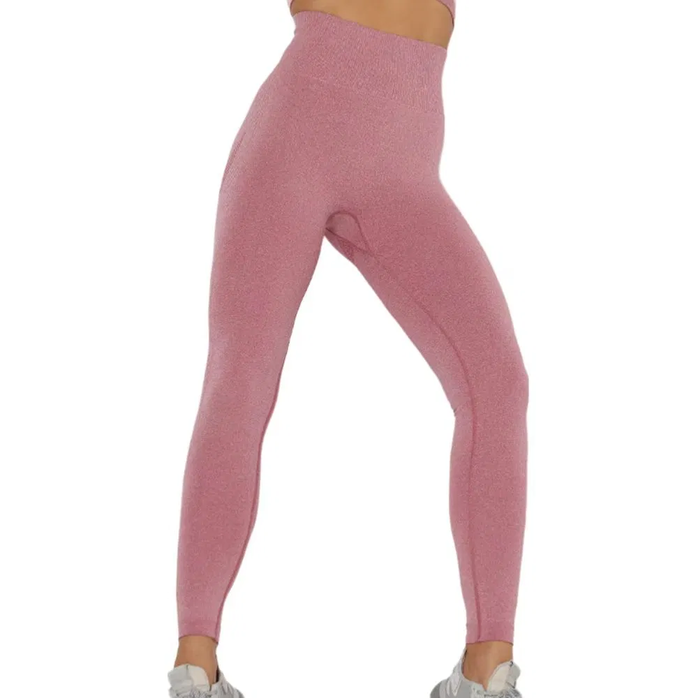Pantalones de yoga sin costuras, levantamiento de glúteos, leggings de cintura alta para gimnasio, mallas deportivas para damas