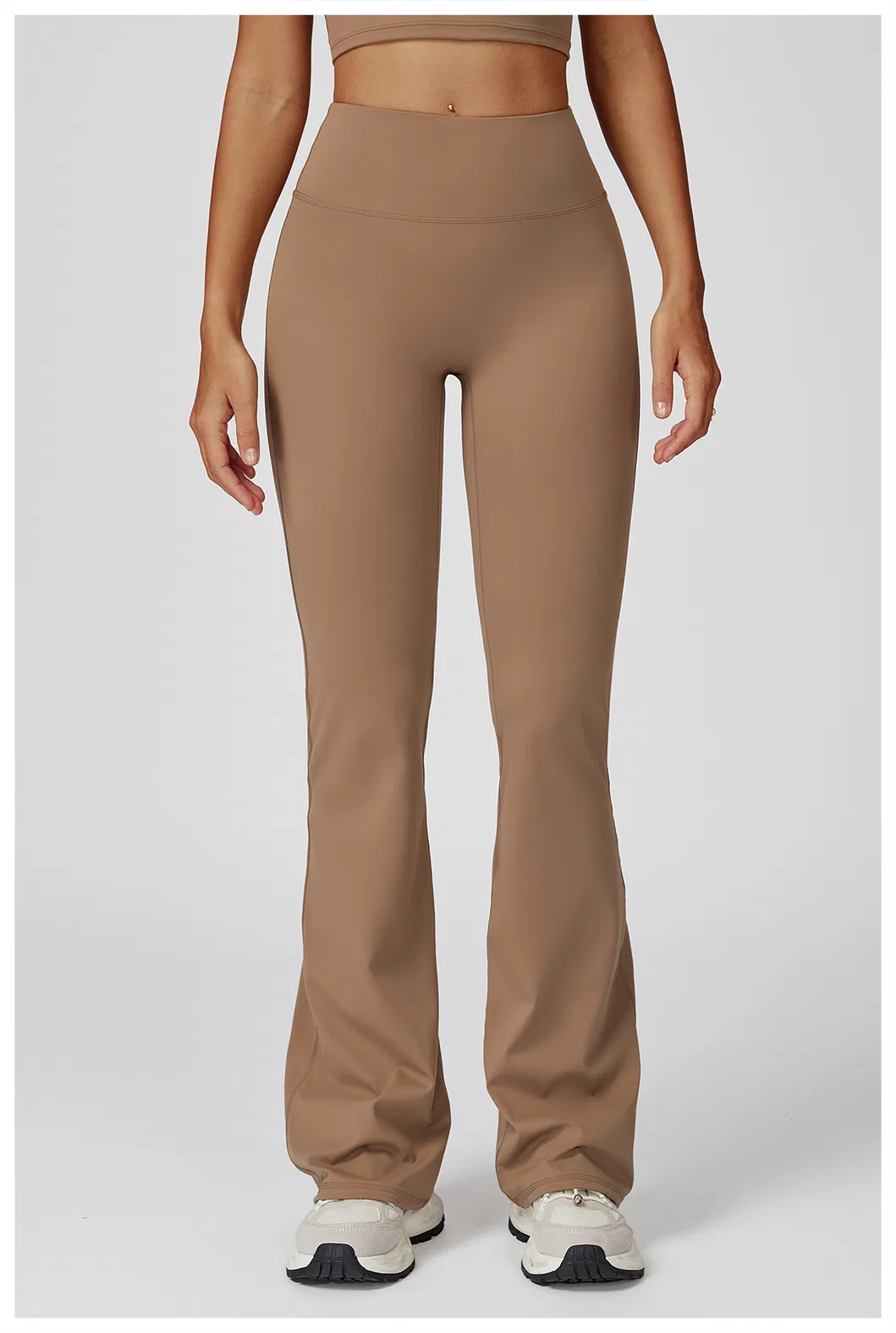 Leggings de felpa con forro, pantalones de yoga de cintura alta, ropa para mujeres, moda fitness, pantalones acampanados, ropa personalizada para correr