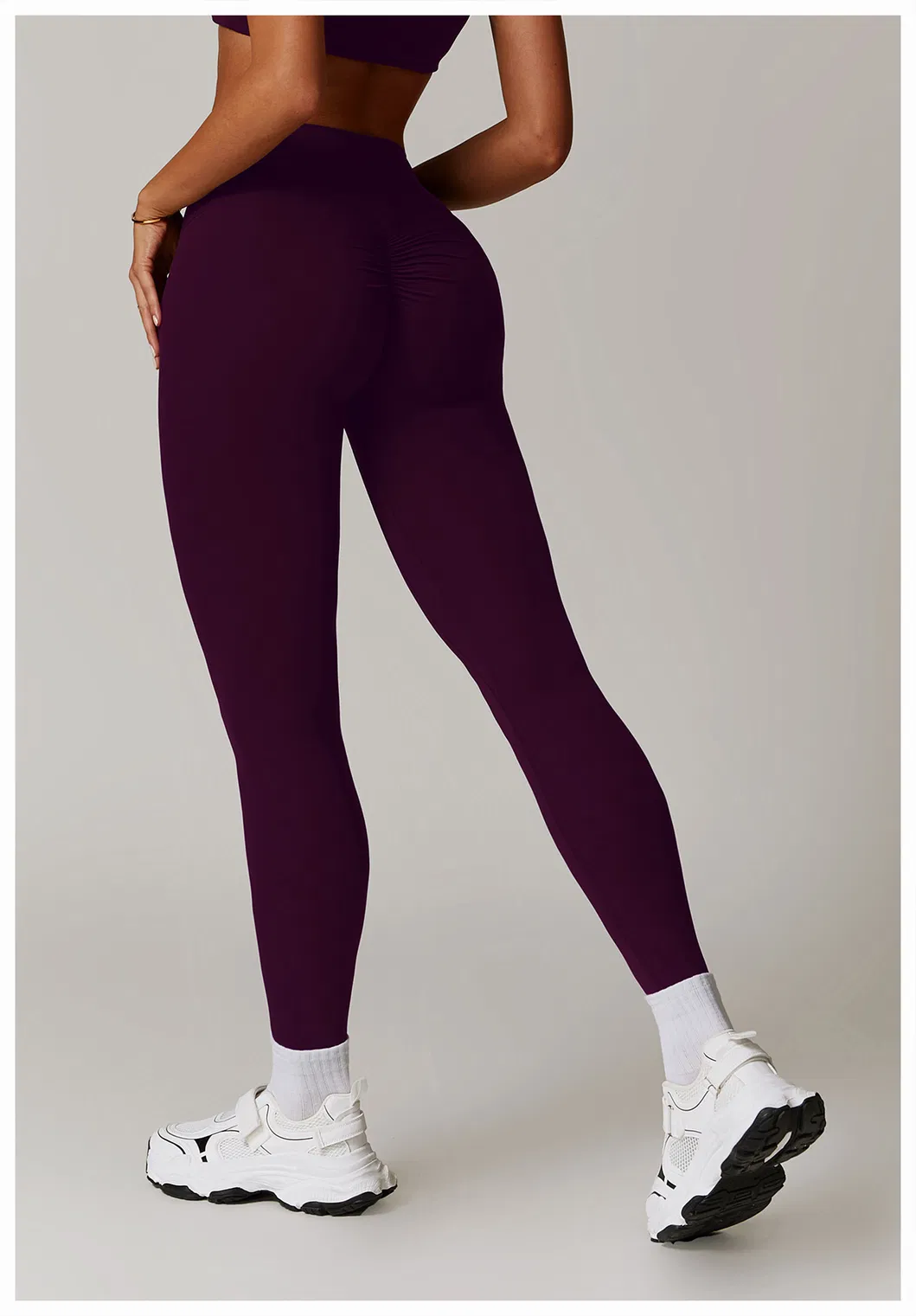 Pantalones de yoga de secado rápido, cepillados, control de abdomen, levantamiento de glúteos, pantalones de fitness de cintura alta