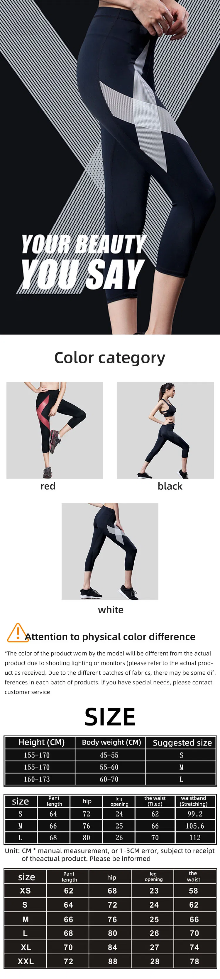 Pantalones de compresión de talla grande para mujer, pantalones deportivos ajustados para correr, pantalones recortados para entrenamiento, pantalones de yoga, pantalones de fitness de secado rápido