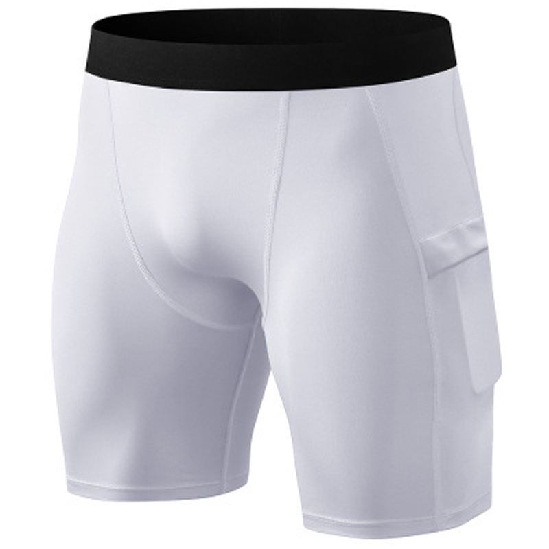Mallas cortas de secado rápido para hombres, mallas de compresión para correr