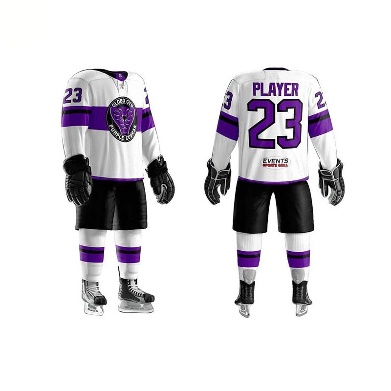 Precio de fábrica diseño OEM alto rendimiento ropa deportiva para adultos uniforme de hockey personalizado