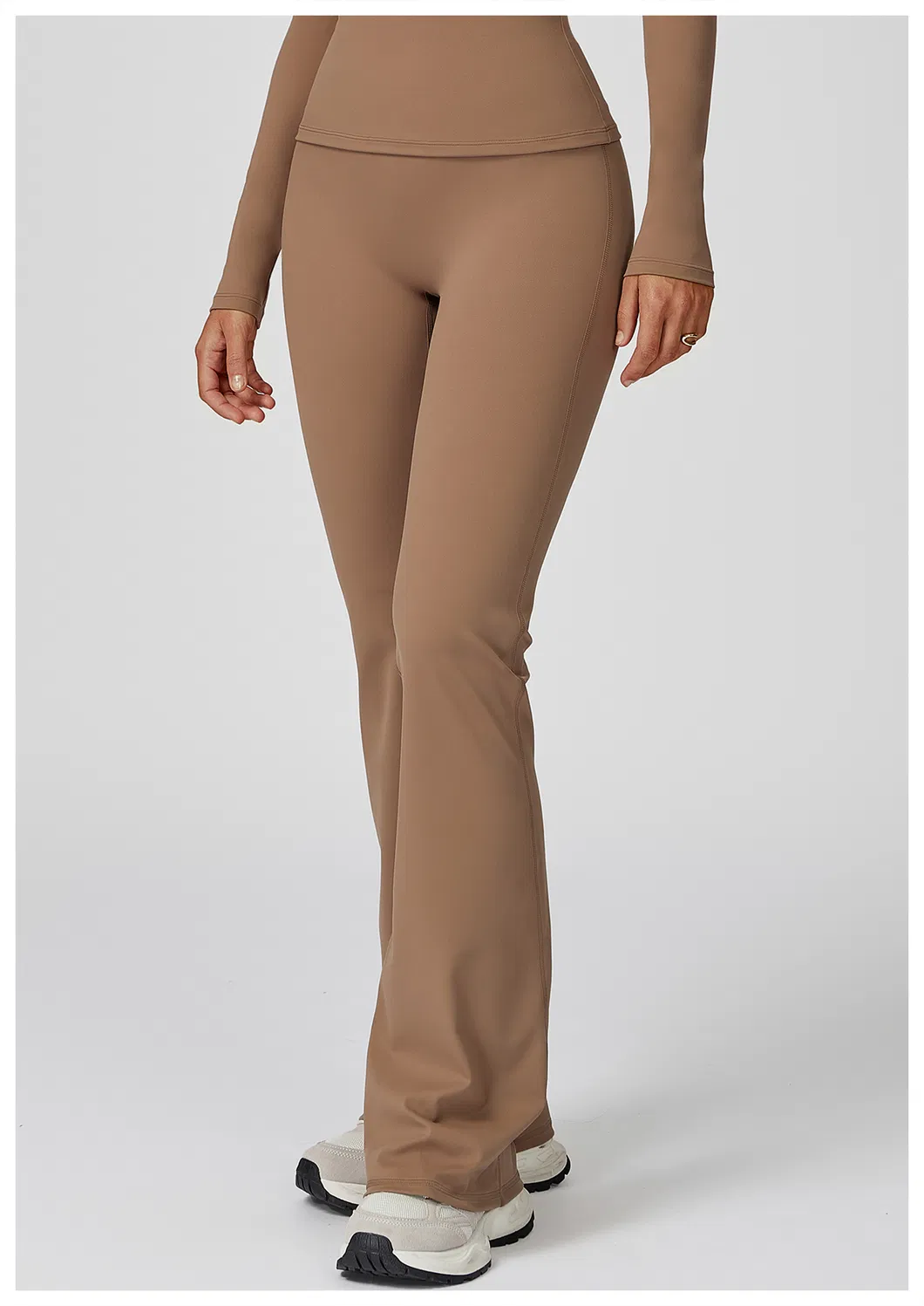 Leggings de felpa con forro, pantalones de yoga de cintura alta, ropa para mujeres, moda fitness, pantalones acampanados, ropa personalizada para correr