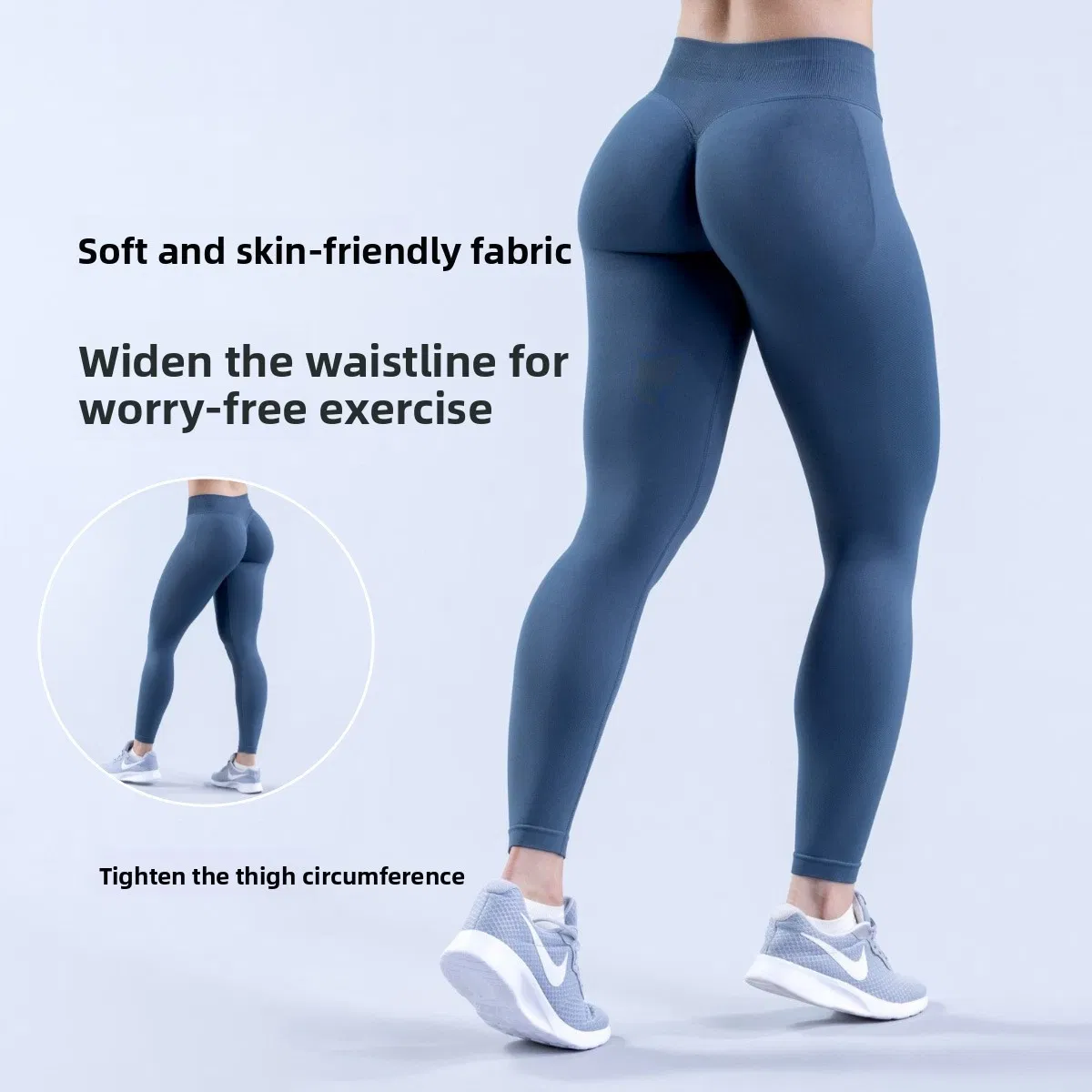 Pantalones de yoga para mujer de cintura alta, levantamiento de caderas, transpirables, para ejercicio y fitness