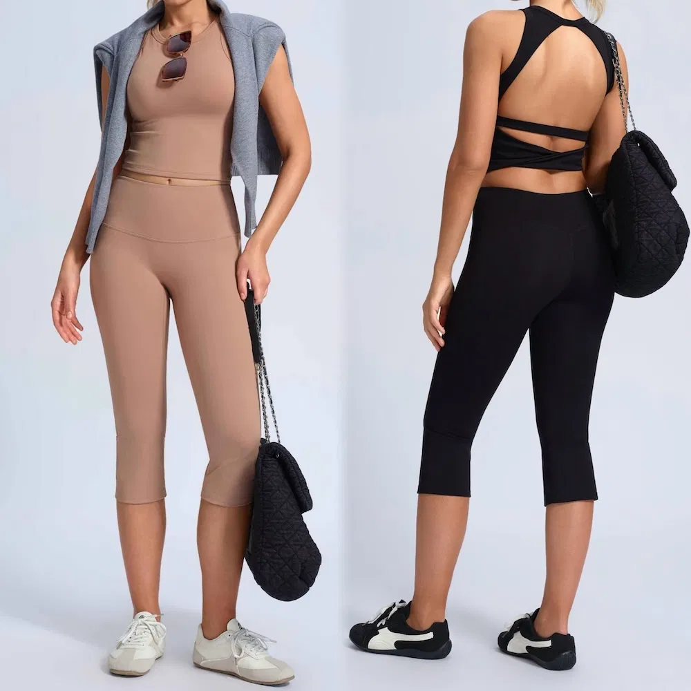 Leggings capri y camiseta de tirantes