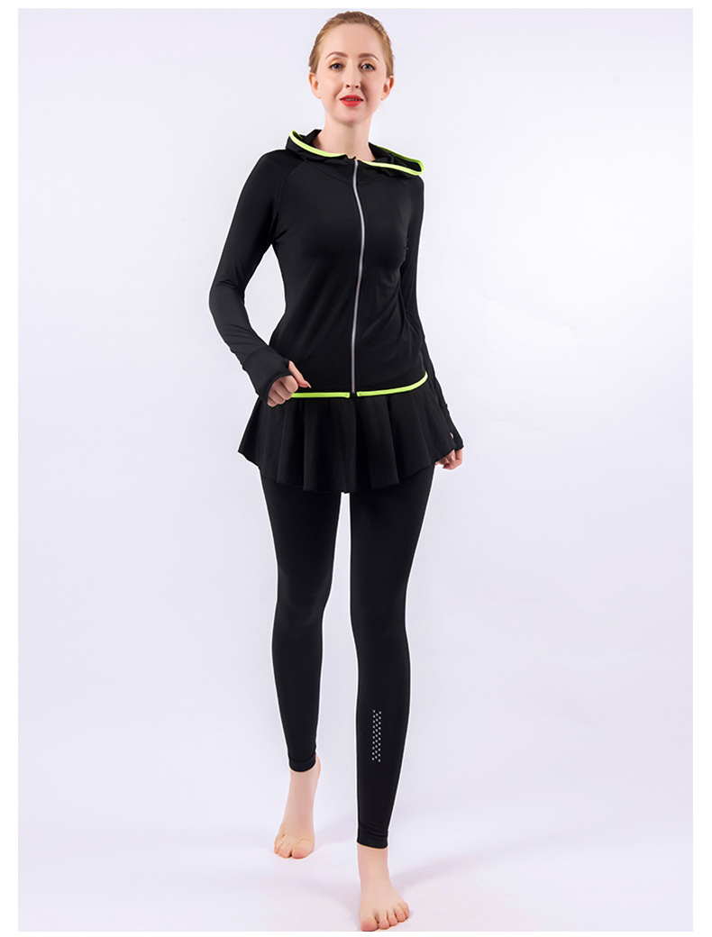 Pantalones deportivos para mujeres, ropa activa para el gimnasio, mallas de entrenamiento con falda