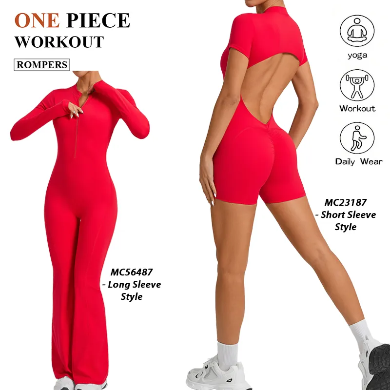 Enterizo corto sexy de una pieza para yoga