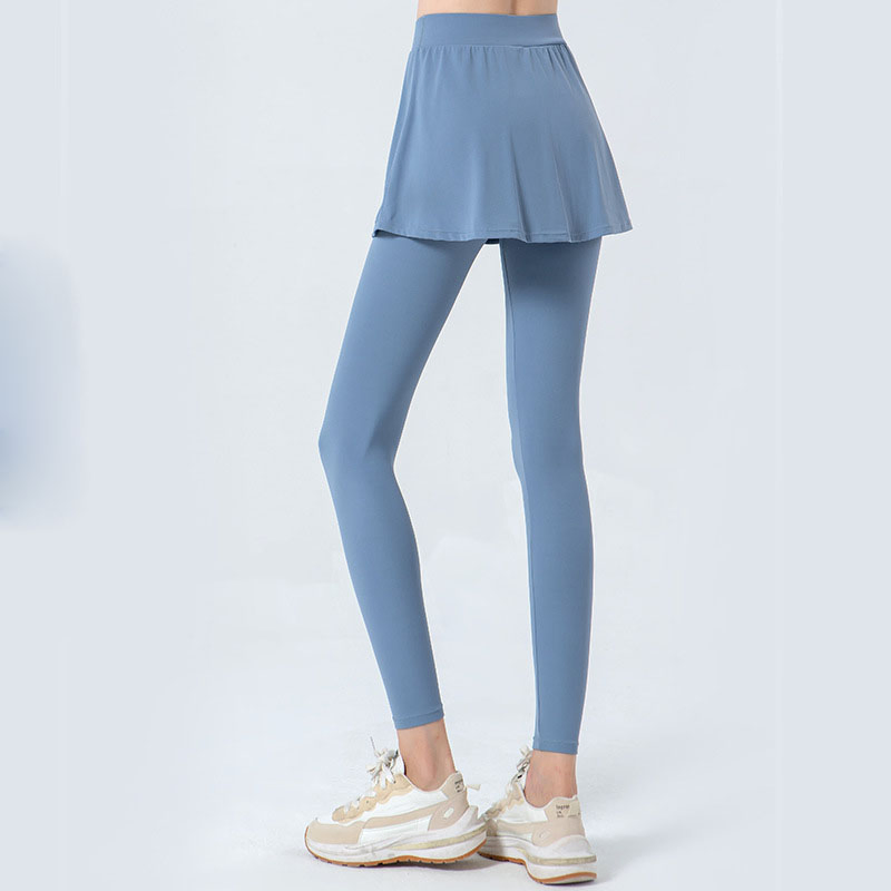 Mallas de cintura alta para mujer Qumor, falda plisada para tenis, ropa deportiva de otoño e invierno, pantalones de yoga