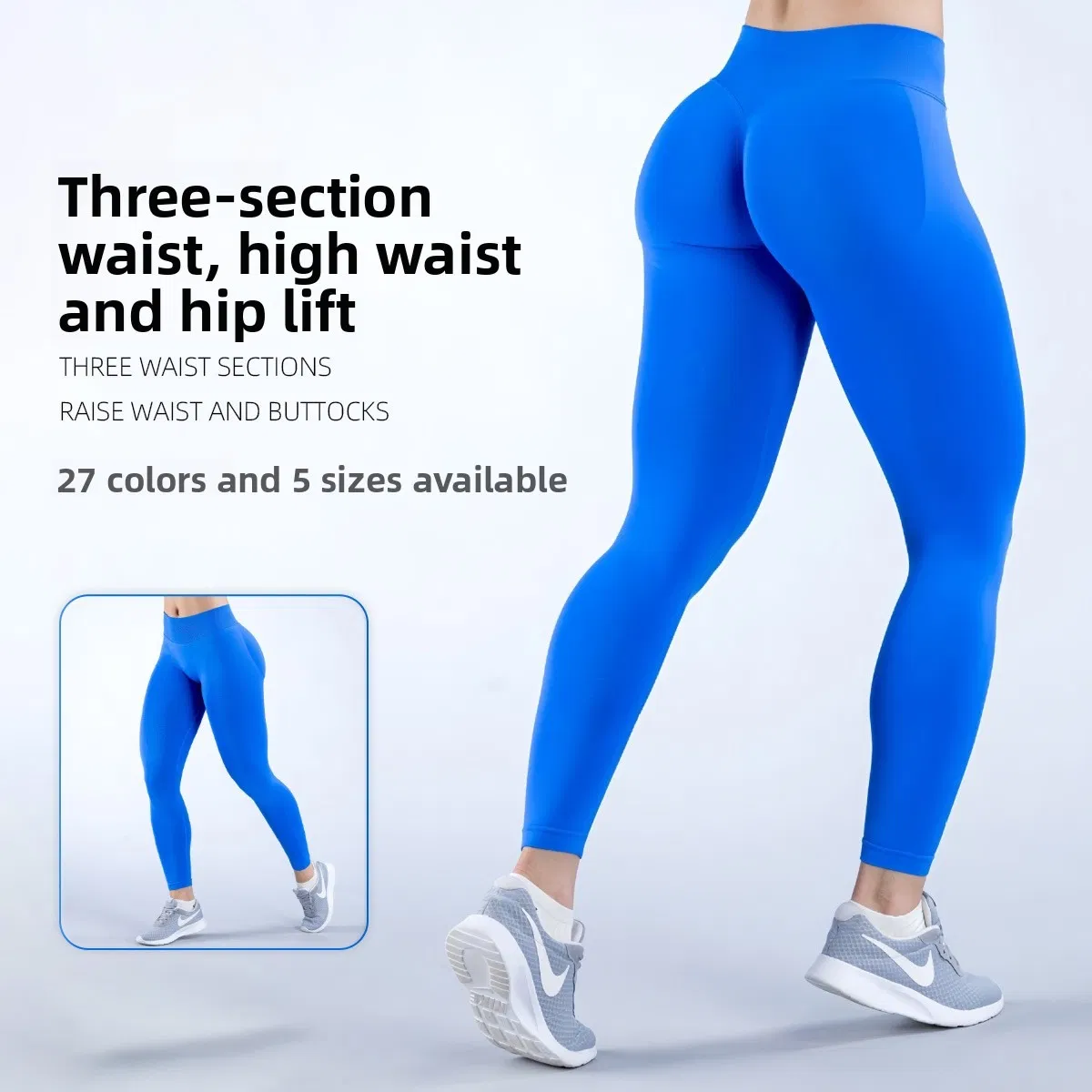 Pantalones de yoga para mujer de cintura alta, levantamiento de caderas, transpirables, para ejercicio y fitness