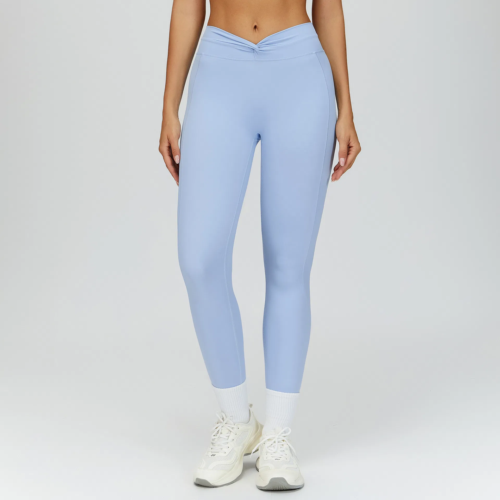 Mallas deportivas elásticas, esencial de moda para la ropa de fitness de mujeres modernas