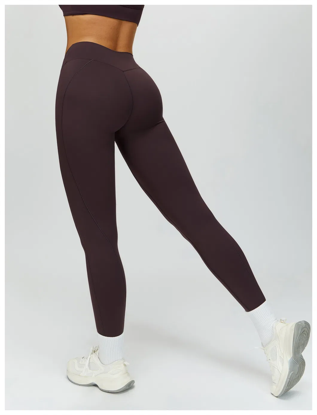 Mallas deportivas elásticas, esencial de moda para la ropa de fitness de mujeres modernas