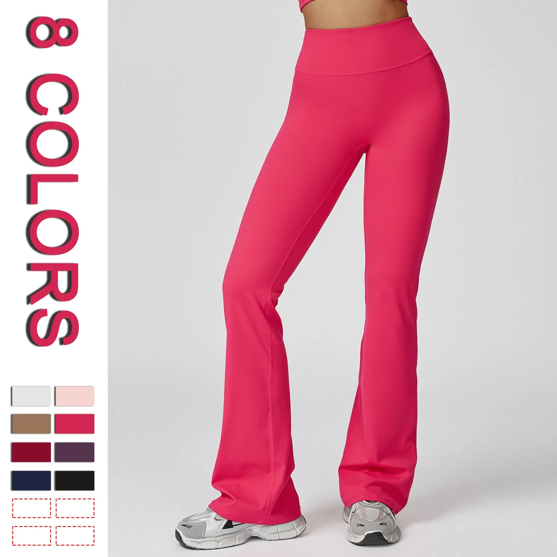 Leggings de felpa con forro, pantalones de yoga de cintura alta, ropa para mujeres, moda fitness, pantalones acampanados, ropa personalizada para correr