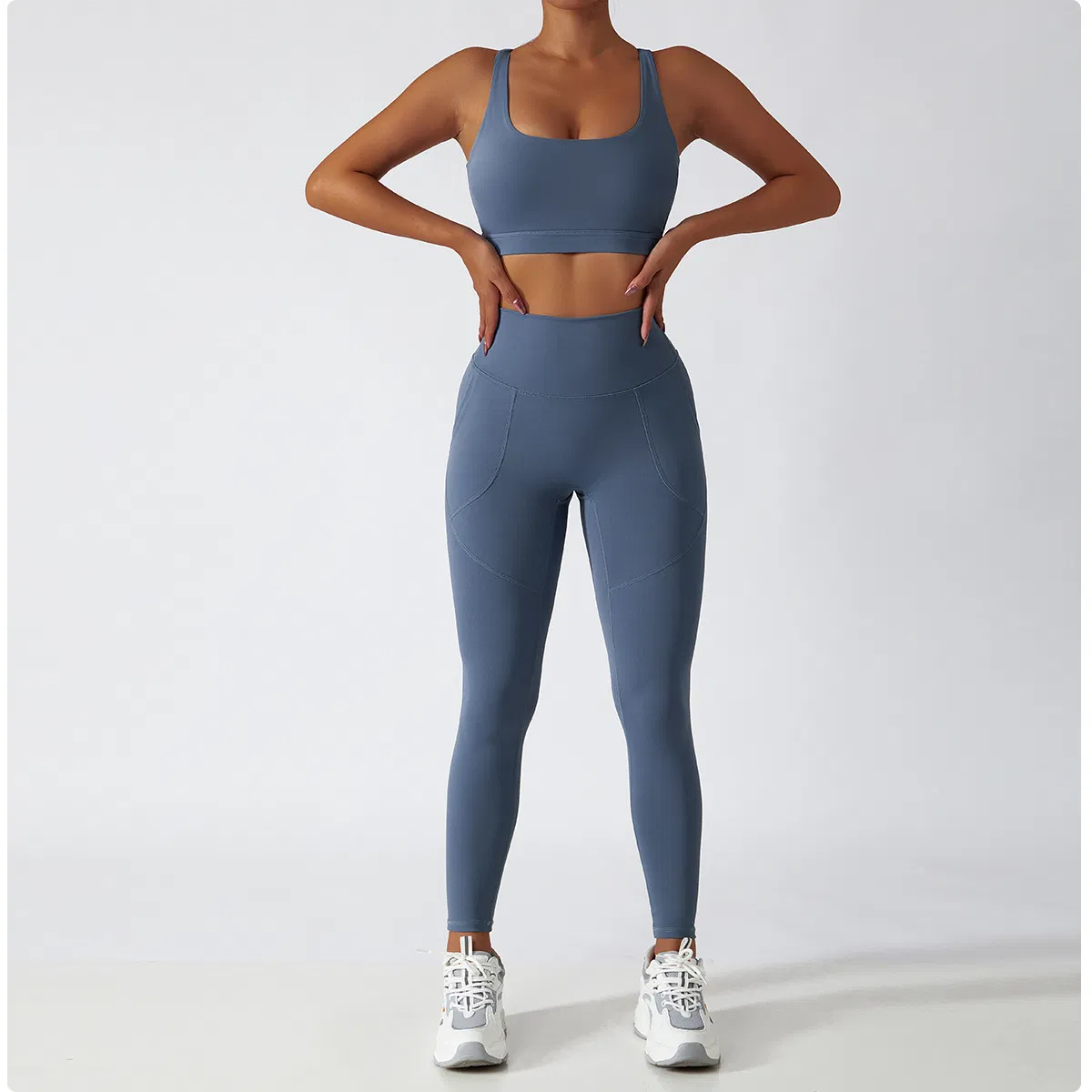 Mallas recicladas para mujeres, ajustadas, de cintura alta, pantalones de yoga, ropa de gimnasio, a prueba de sentadillas, compresión, entrenamiento, correr, atlético