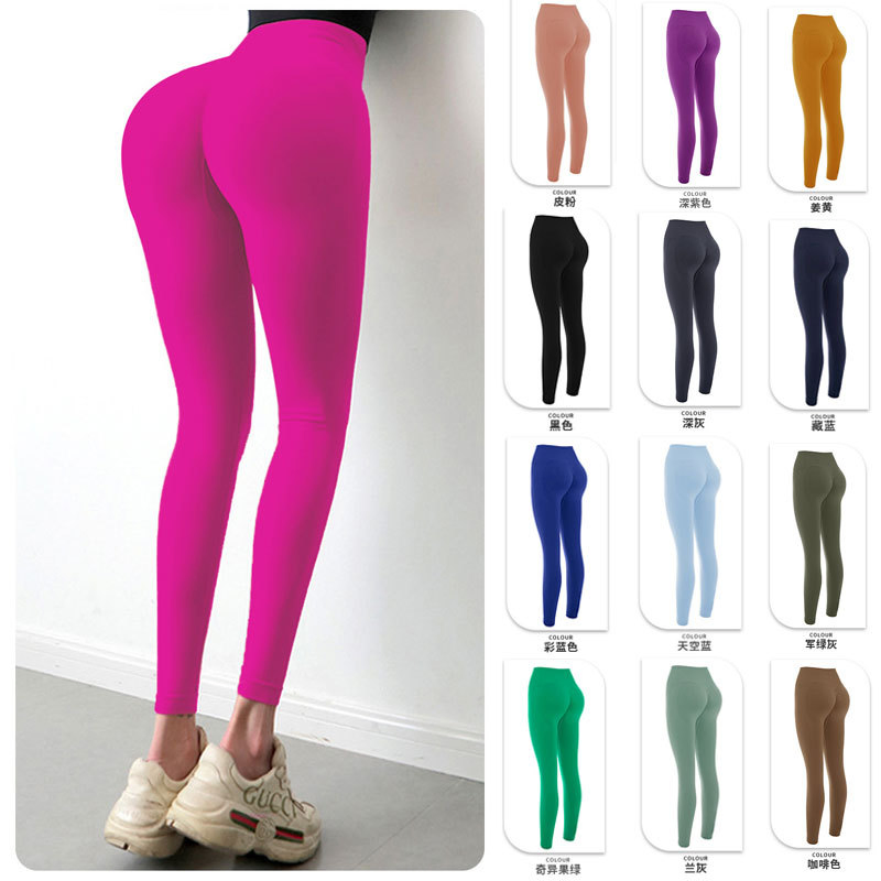 Pantalones de yoga de talle alto para gimnasio, talla grande, con levantamiento de cadera
