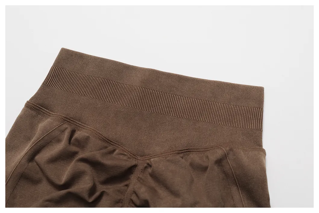 Cinturilla acanalada leggings de yoga