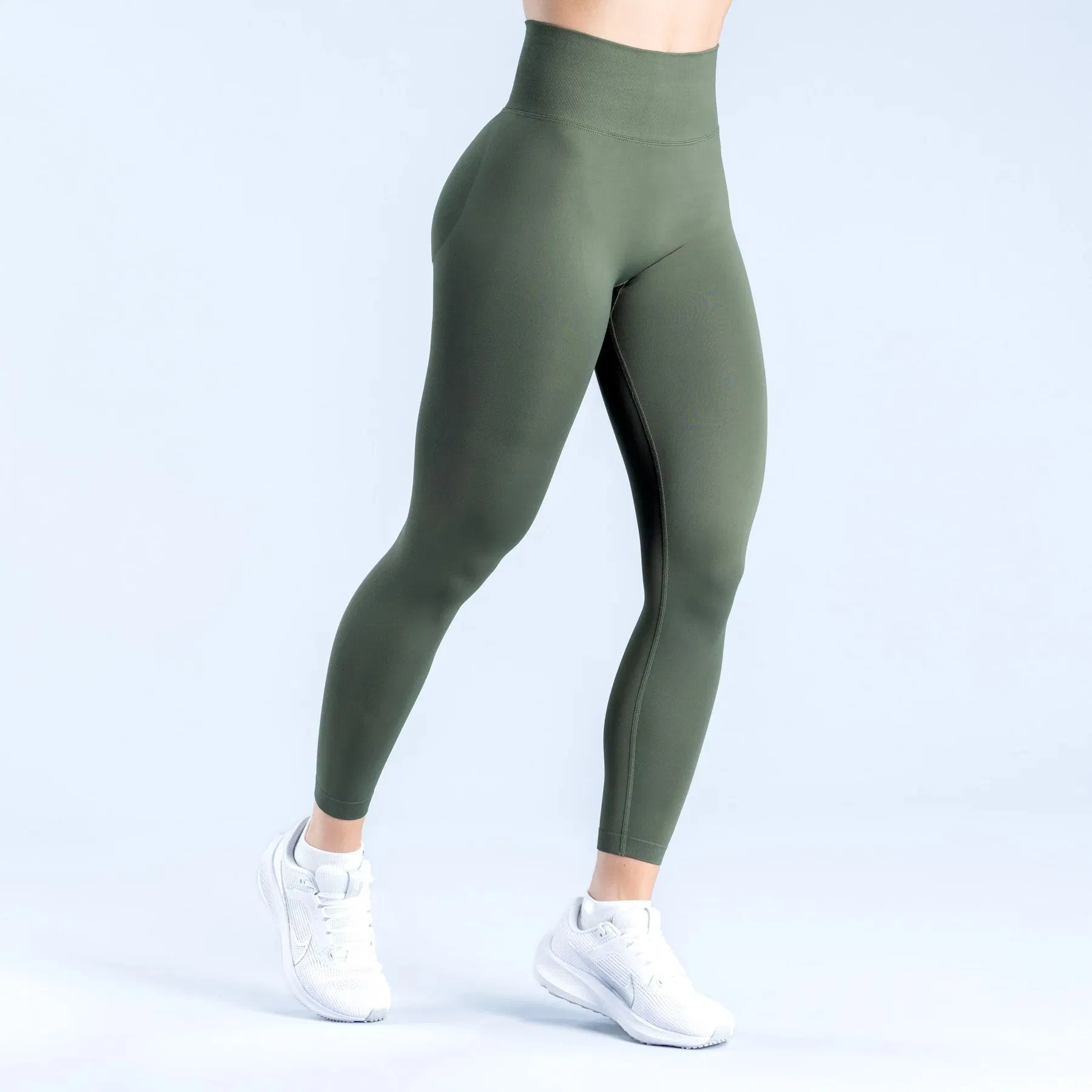 Tamaño Xs-XL 30 Colores Leggings de Yoga Atléticos Sin Costura de Cintura Alta para Fitness