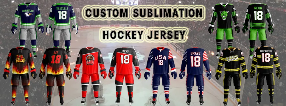 Precio de fábrica diseño OEM alto rendimiento ropa deportiva para adultos uniforme de hockey personalizado